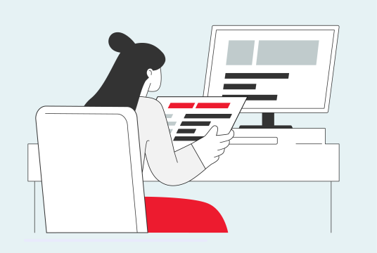 Proofreading illustration
