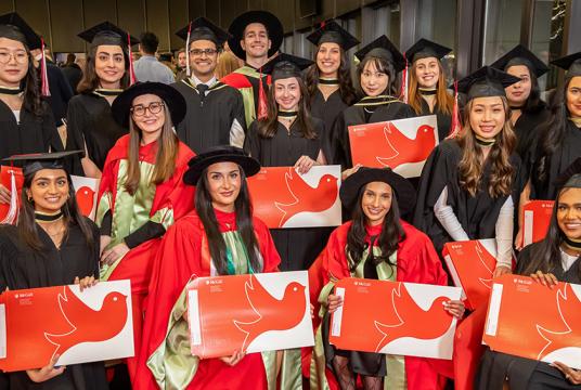 Group of graduates at convocation